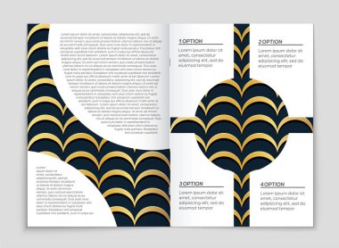 Soyut broşür düzen arka plan ayarlamak. 