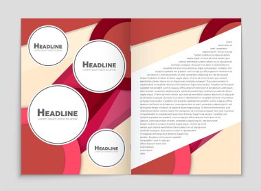 Soyut vektör düzen arka plan set. Sanat kalıp çizmek için, 