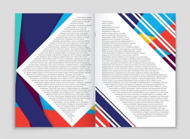 Soyut vektör düzen arka plan set. Sanat kalıp çizmek için, 