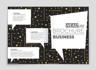 Soyut vektör düzen arka plan set. Sanat kalıp çizmek için, 