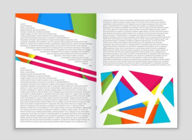 Soyut vektör düzen arka plan set. Sanat kalıp çizmek için, 