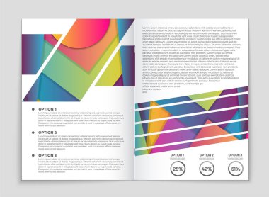 Soyut vektör düzen arka plan set. Sanat kalıp çizmek için, 