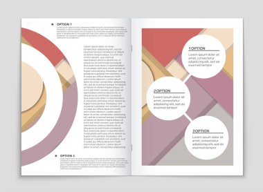 Soyut vektör düzen arka plan set. Sanat kalıp çizmek için, 
