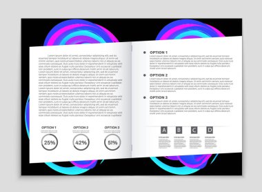 Soyut vektör düzen arka plan set. Sanat kalıp çizmek için, 