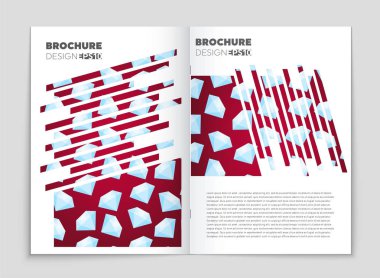 Soyut vektör düzen arka plan set. Sanat kalıp çizmek için, 