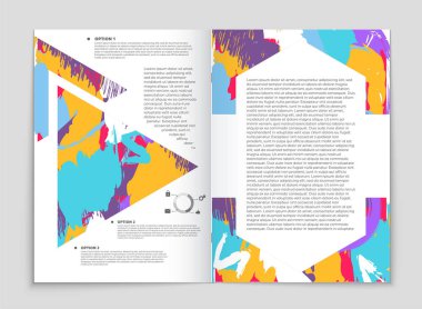 Sanat şablon tasarım kümesi