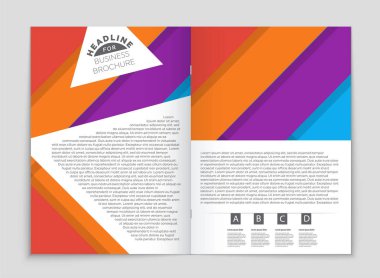 Soyut vektör düzen arka plan set. Sanat kalıp çizmek için, 