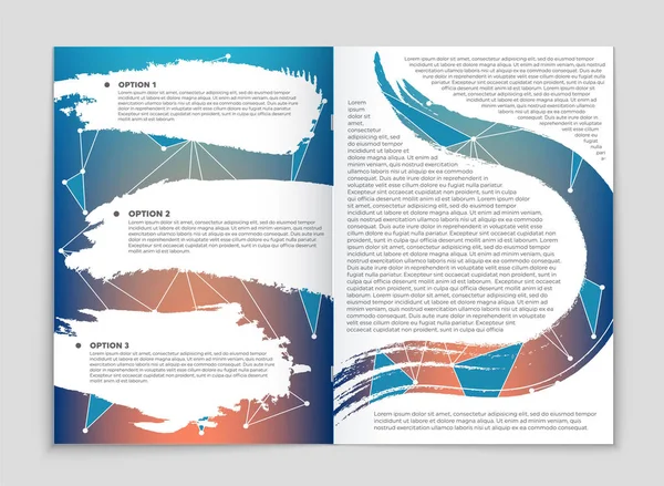 Abstract vector lay-out achtergrond instellen. Voor kunst sjabloonontwerp, — Stockvector