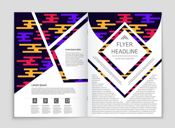 Conjunto de fundo de layout abstrato . — Vetor de Stock