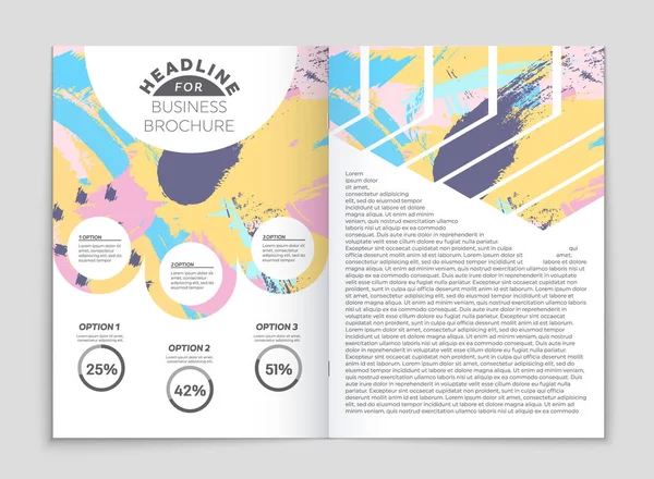 Set di sfondo astratto del layout vettoriale. Per la progettazione di modelli d'arte , — Vettoriale Stock