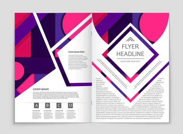 Conjunto de fundo de layout abstrato . — Vetor de Stock