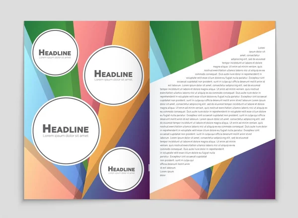 Set di sfondo astratto del layout vettoriale. Per la progettazione di modelli d'arte , — Vettoriale Stock