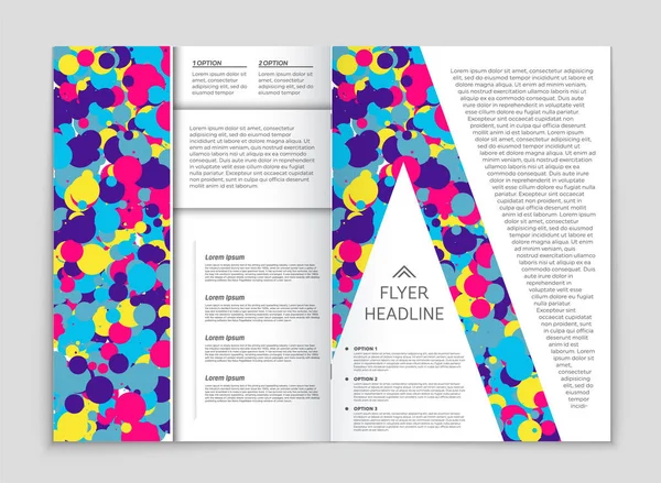 Abstracte brochure lay-out achtergrond instellen. — Stockvector