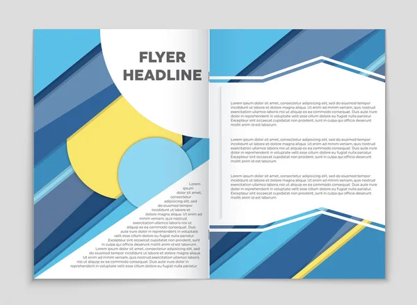 Soyut broşür düzen arka plan ayarlamak. 