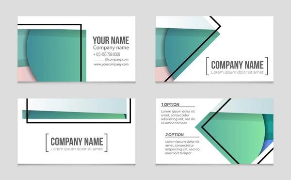 Conjunto de fundo de layout abstrato . — Vetor de Stock