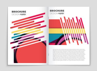 Soyut vektör düzen arka plan set. Sanat kalıp çizmek için, 