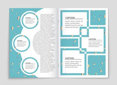 Soyut vektör düzen arka plan set. Sanat kalıp çizmek için, 