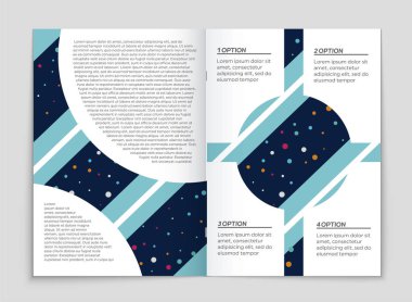 Soyut broşür düzen arka plan ayarlamak. 