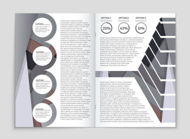 Soyut vektör düzen arka plan set. Sanat kalıp çizmek için, 