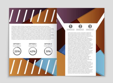 Soyut vektör düzen arka plan set. Sanat kalıp çizmek için, 