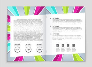 Soyut vektör düzen arka plan set. Sanat kalıp çizmek için, 