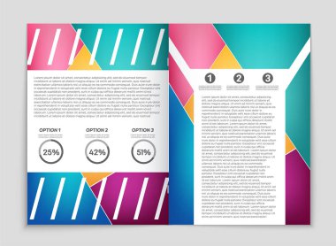 Soyut vektör düzen arka plan set. Sanat kalıp çizmek için, 