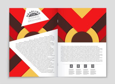 Soyut vektör düzen arka plan set. Sanat kalıp çizmek için, 