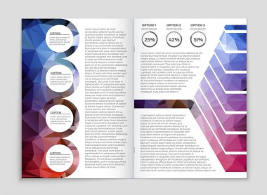 Soyut vektör düzen arka plan set. Sanat kalıp çizmek için, 