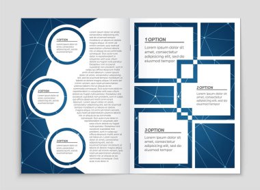 Soyut vektör düzen arka plan set. Sanat kalıp çizmek için, 