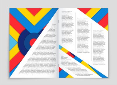 Soyut vektör düzen arka plan set. Sanat kalıp çizmek için, 