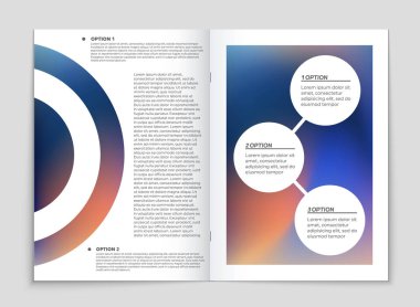 Soyut vektör düzen arka plan set. Sanat kalıp çizmek için, 