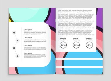 Soyut vektör düzen arka plan set. Sanat kalıp çizmek için, 