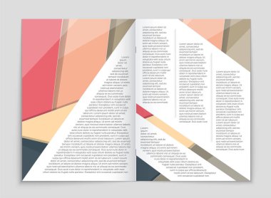 Soyut vektör düzen arka plan set. Sanat kalıp çizmek için, 