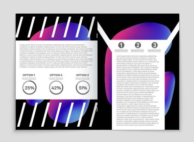 Soyut vektör düzen arka plan set. Sanat kalıp çizmek için, 