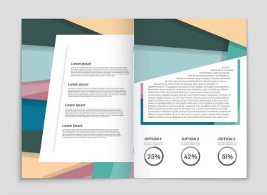 Soyut vektör düzen arka plan set. Sanat kalıp çizmek için, 