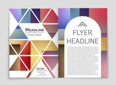 Soyut vektör düzen arka plan set. Sanat kalıp çizmek için, 