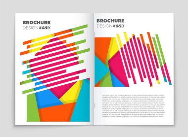 Soyut vektör düzen arka plan set. Sanat kalıp çizmek için, 