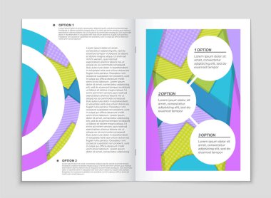 Soyut vektör düzen arka plan set. Sanat kalıp çizmek için, 