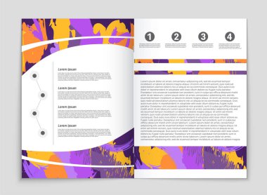 Soyut vektör düzen arka plan set. Sanat kalıp çizmek için, 