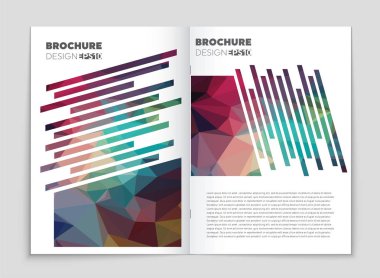 Soyut vektör düzen arka plan set. Sanat kalıp çizmek için, 