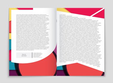 Soyut vektör düzen arka plan set. Sanat kalıp çizmek için, 