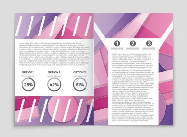 Soyut vektör düzen arka plan set. Sanat kalıp çizmek için, 