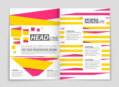 Soyut vektör düzen arka plan set. Sanat kalıp çizmek için, 