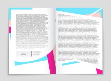 Soyut vektör düzen arka plan set. Sanat kalıp çizmek için, 