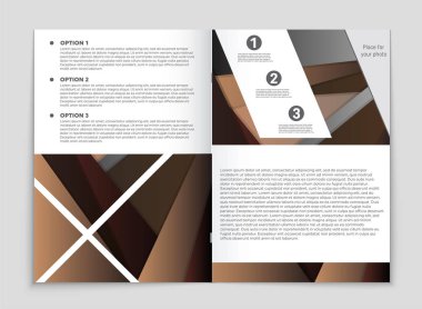 Soyut vektör düzen arka plan set. Sanat kalıp çizmek için, 