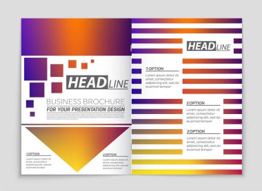 Soyut vektör düzen arka plan set. Sanat kalıp çizmek için, 