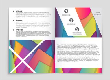 Soyut vektör düzen arka plan set. Sanat kalıp çizmek için, 