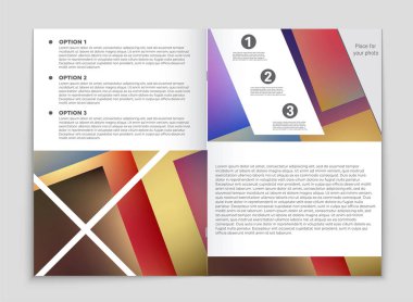 Soyut vektör düzen arka plan set. Sanat kalıp çizmek için, 