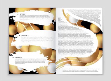 Soyut vektör düzen arka plan set. Sanat kalıp çizmek için, 