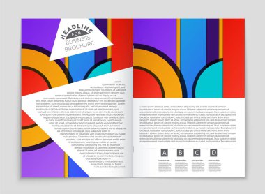 Soyut vektör düzen arka plan set. Sanat kalıp çizmek için, 